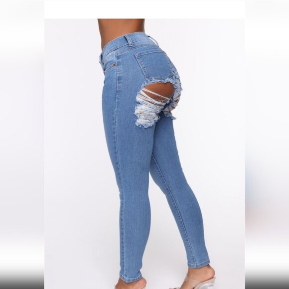 Super stretch distressed skinny jeans - Picture 4 of 5